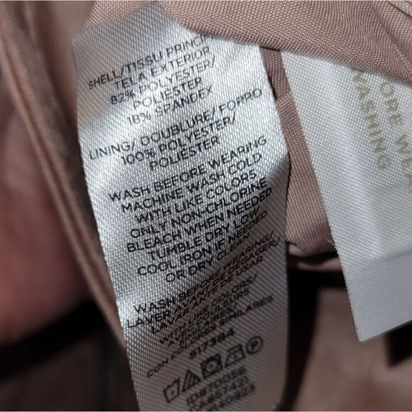 ANN Taylor Loft Faux Suede Moto Jacket Dusty Pink 14 Plus  NWT - Picture 5 of 6